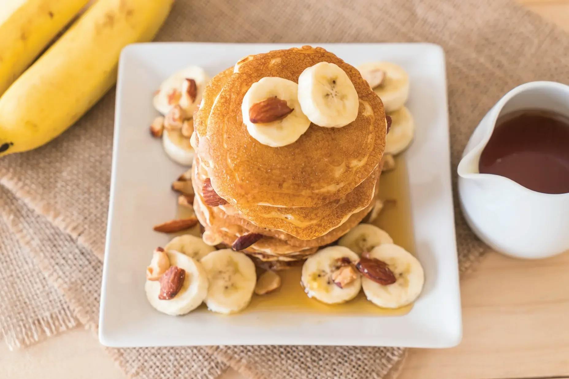 banana cinnamon whey protein pancakes recipe for cozy mornings