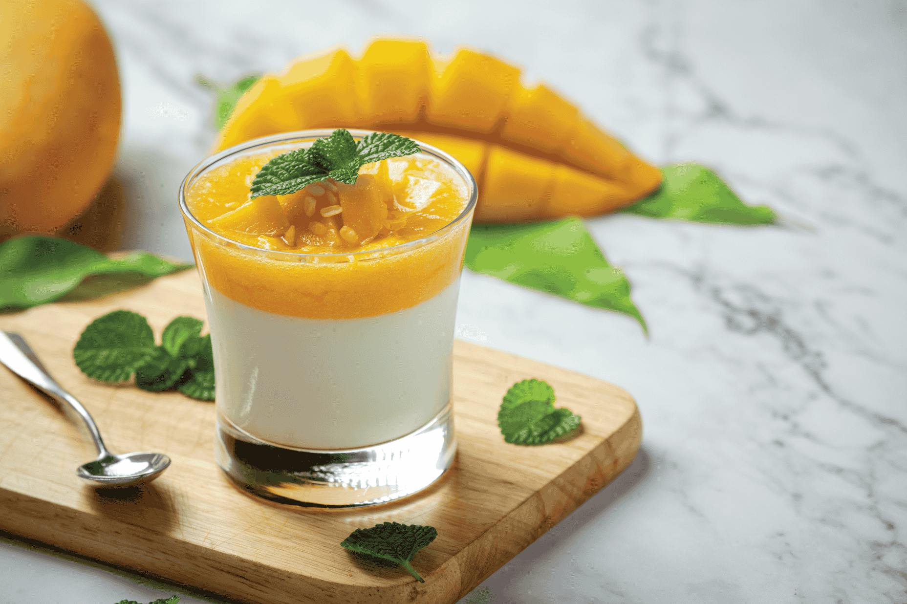 coconut mango mousse for summer refreshment recipe