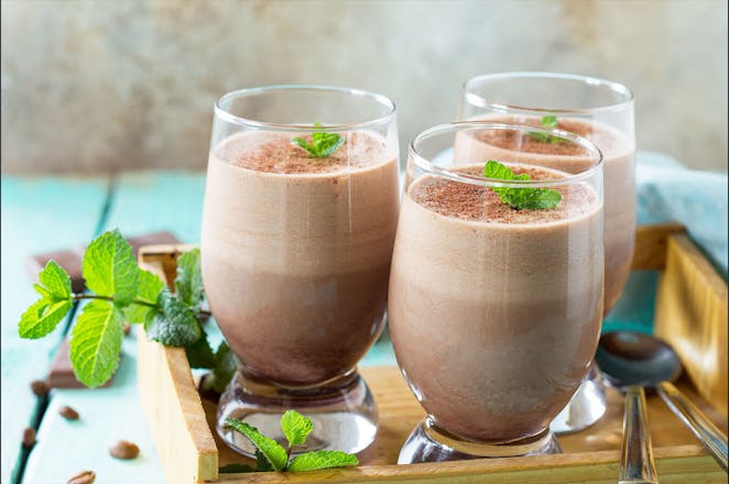 High Protein Minty Cocoa Blast Smoothie Recipe