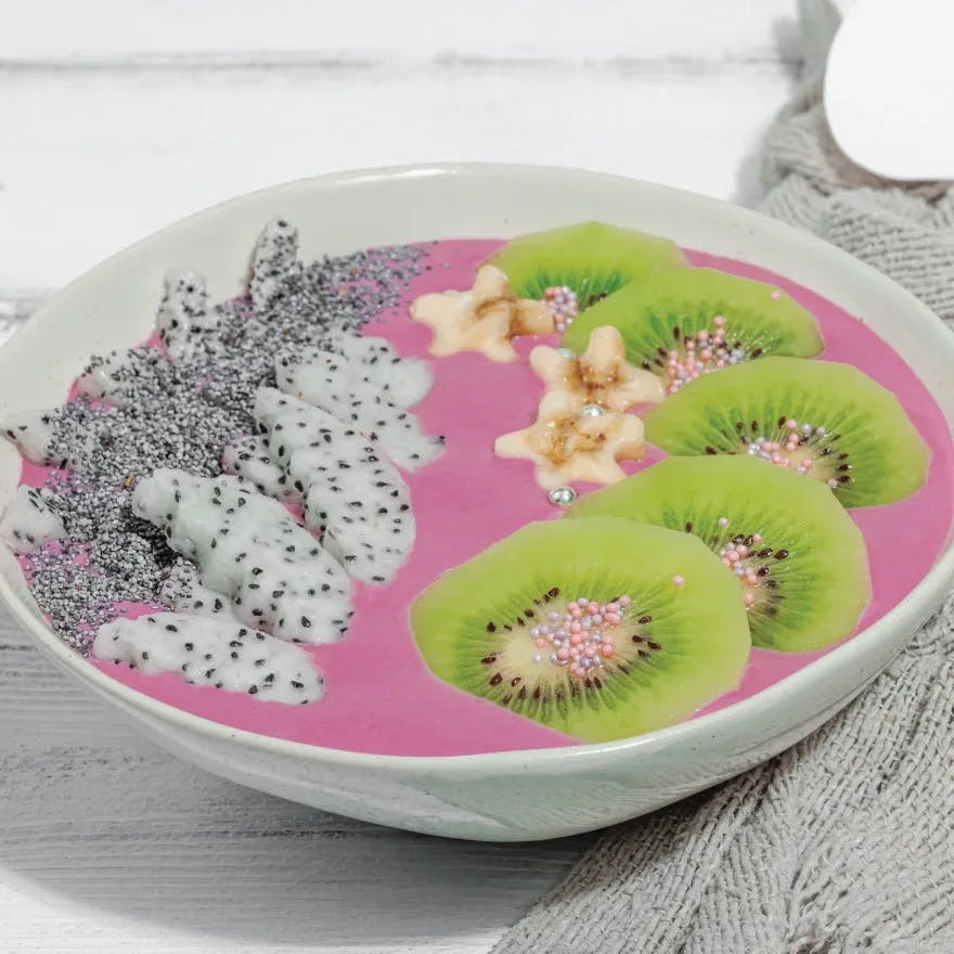 coconut protein smoothie bowl for a tropical vibe