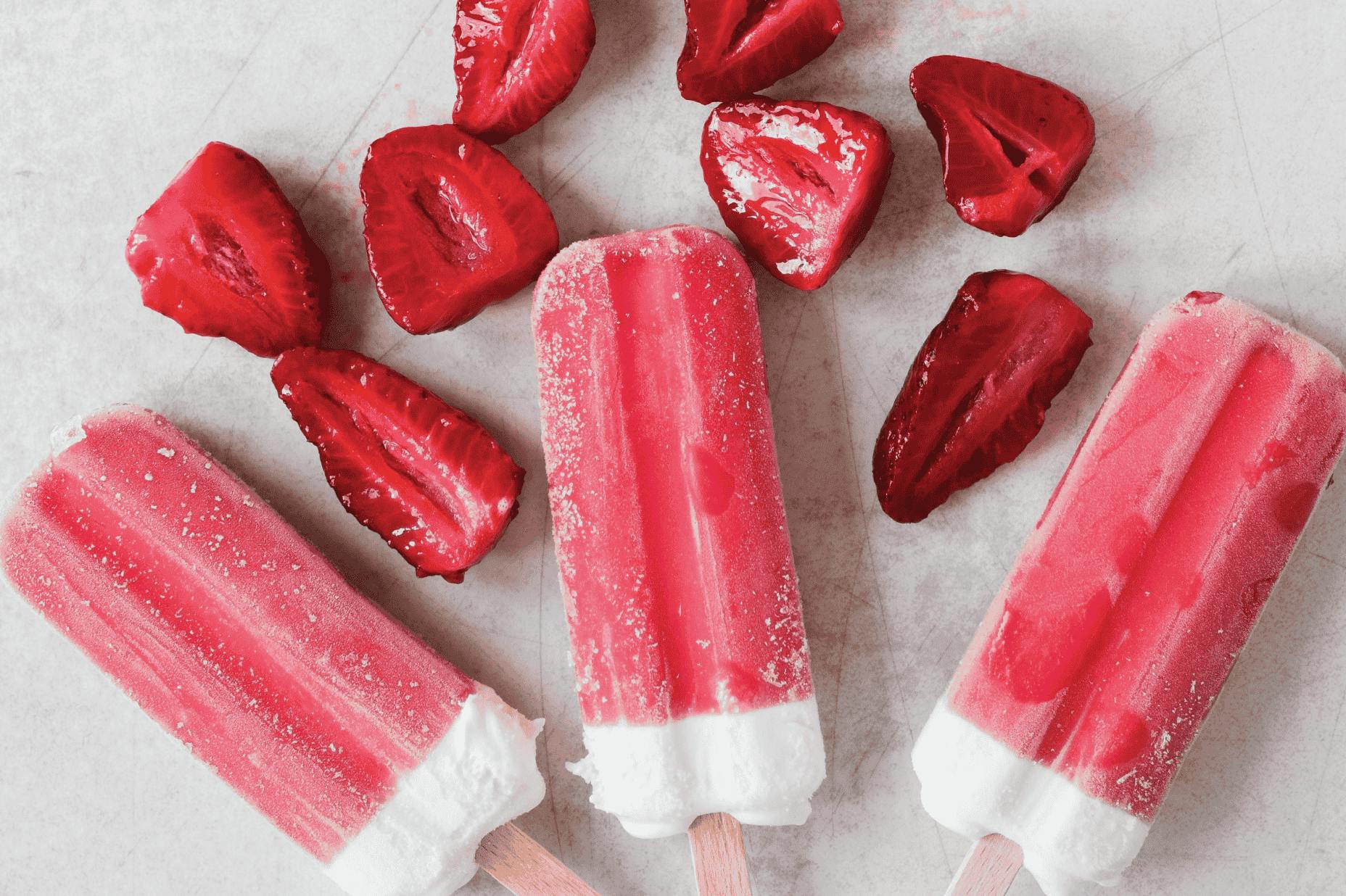 strawberry protein popsicle recipe