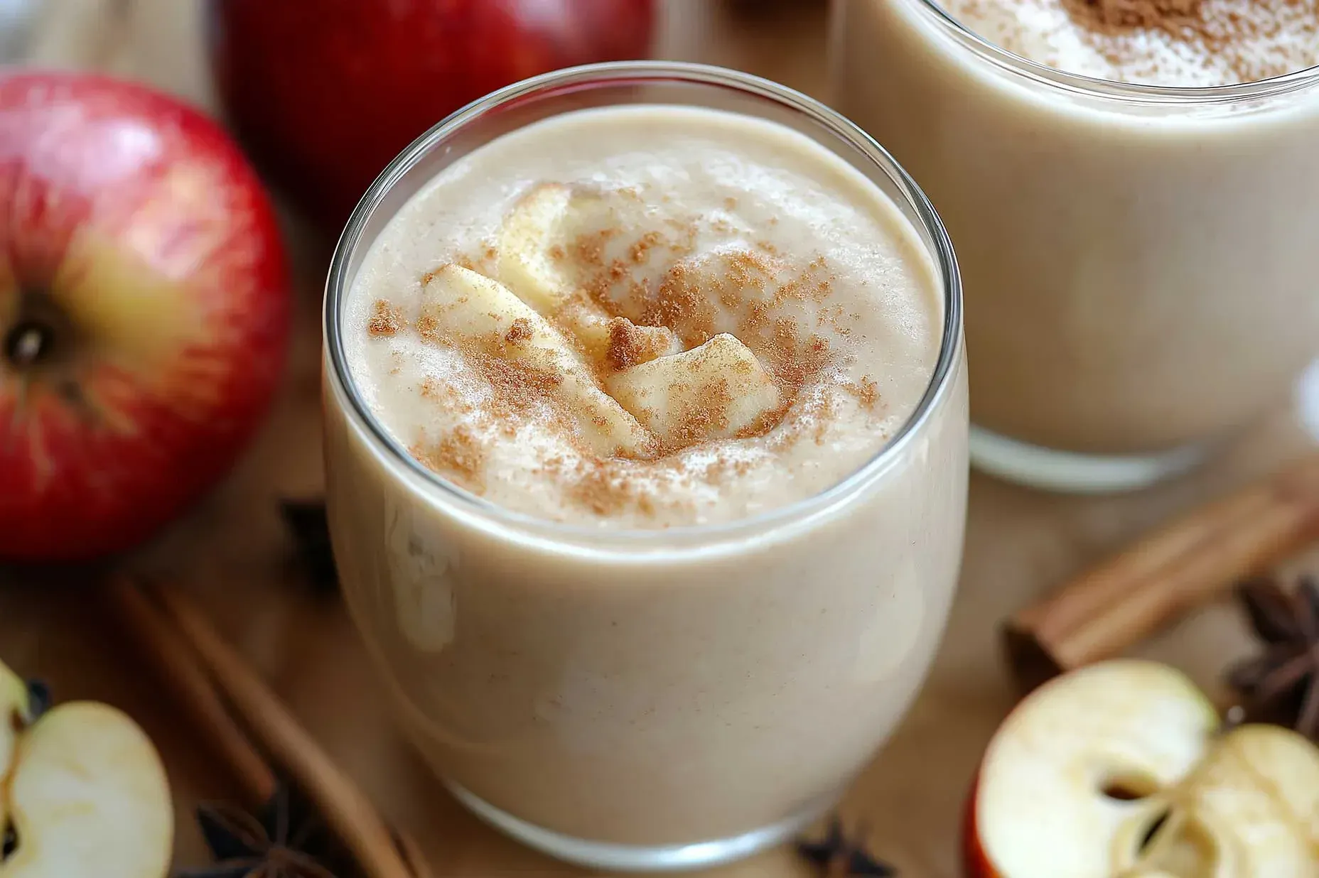 Cinnamon apple protein smoothie