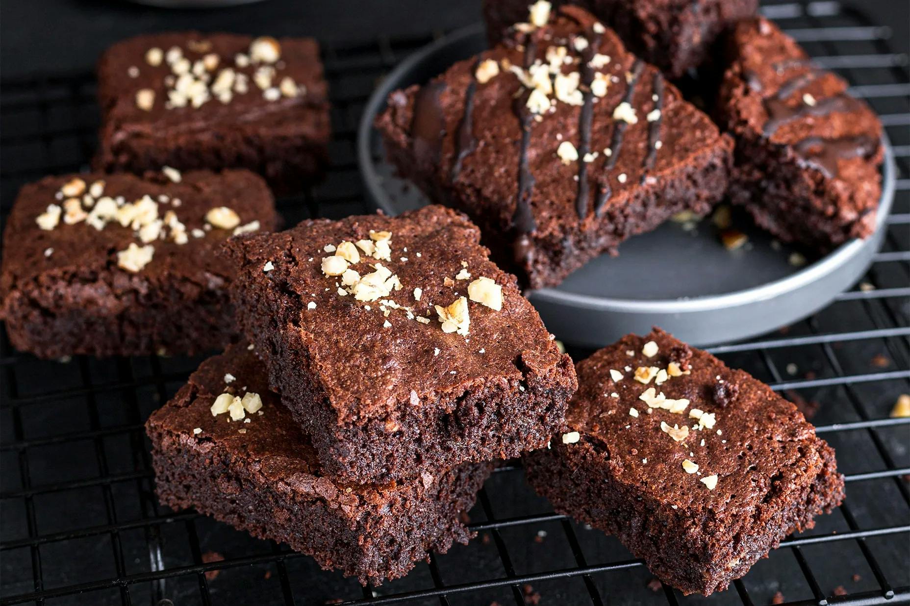 No Bake Gluten Free Protein Brownies
