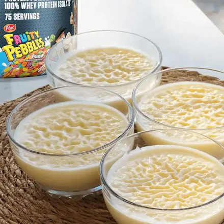 Protein Pudding Cups Ft ISO100 Fruity Pebbles Blog