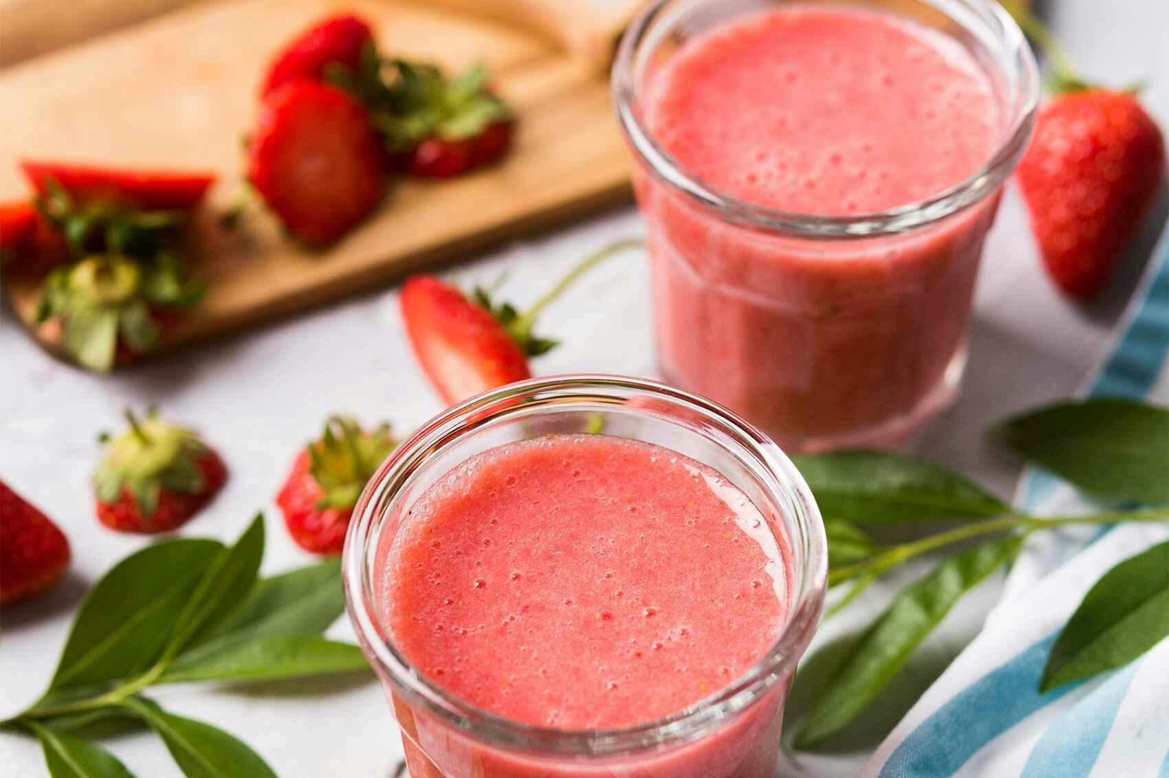 strawberry protein thick shake recipe