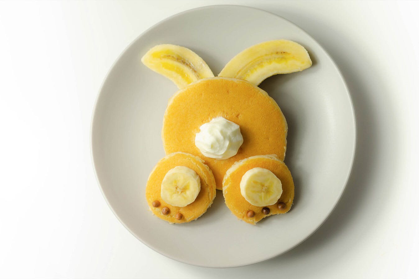 vanilla whey protein bunny pancakes recipe