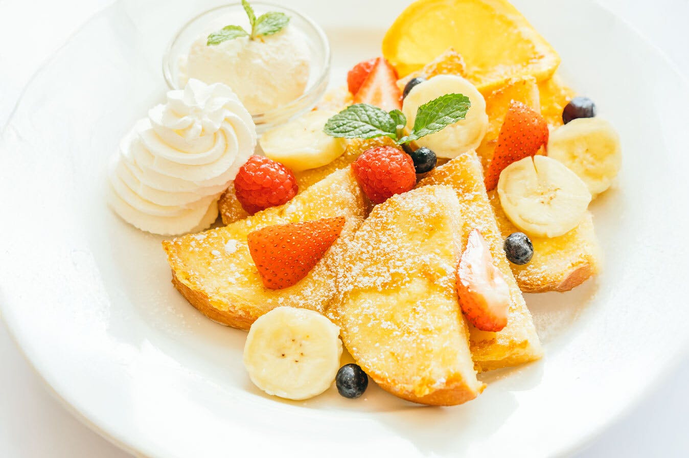 whey protein french toast with fresh fruit topping recipe