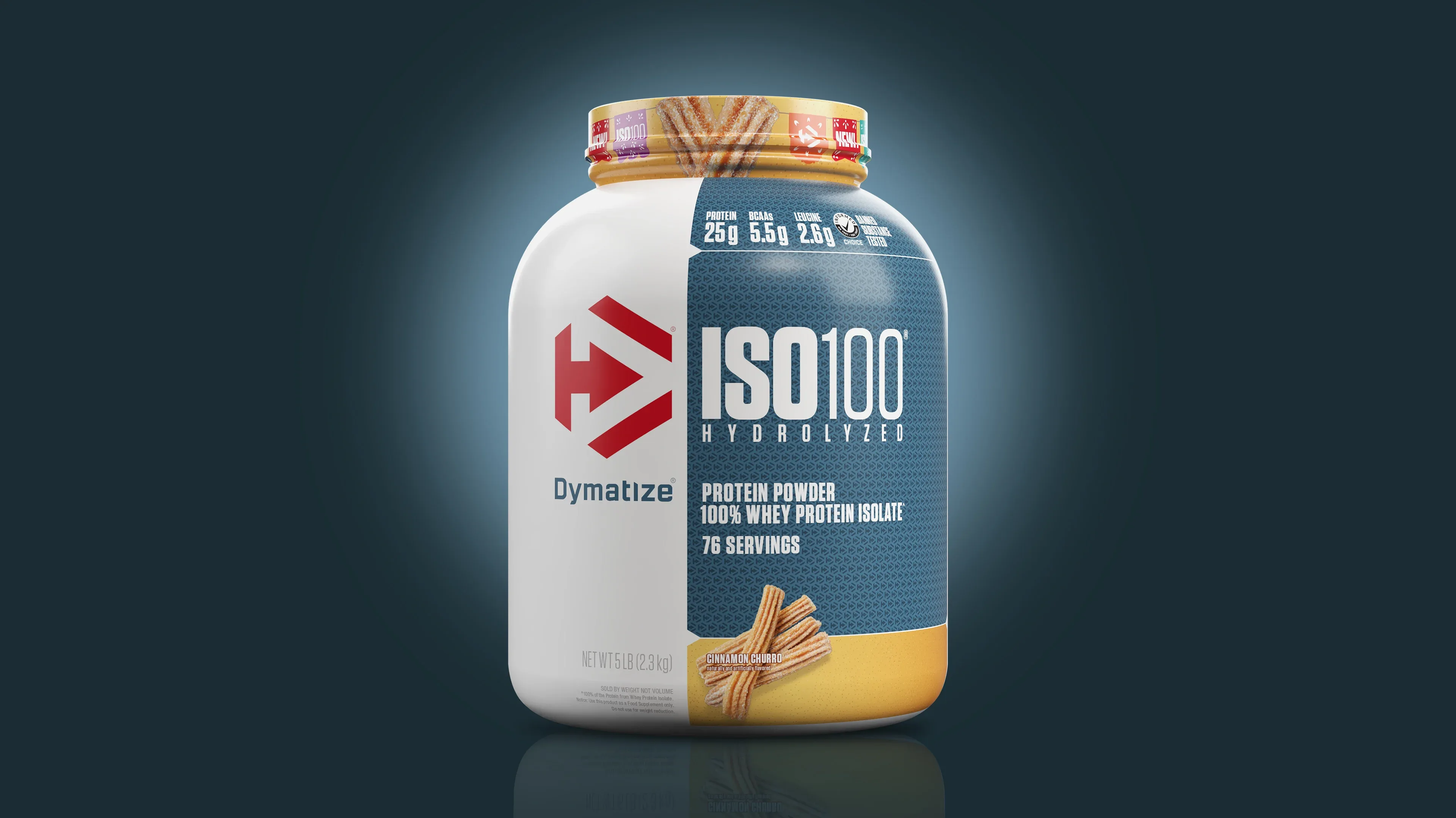 ISO100 cinnamon churro hydrolyzed whey protein