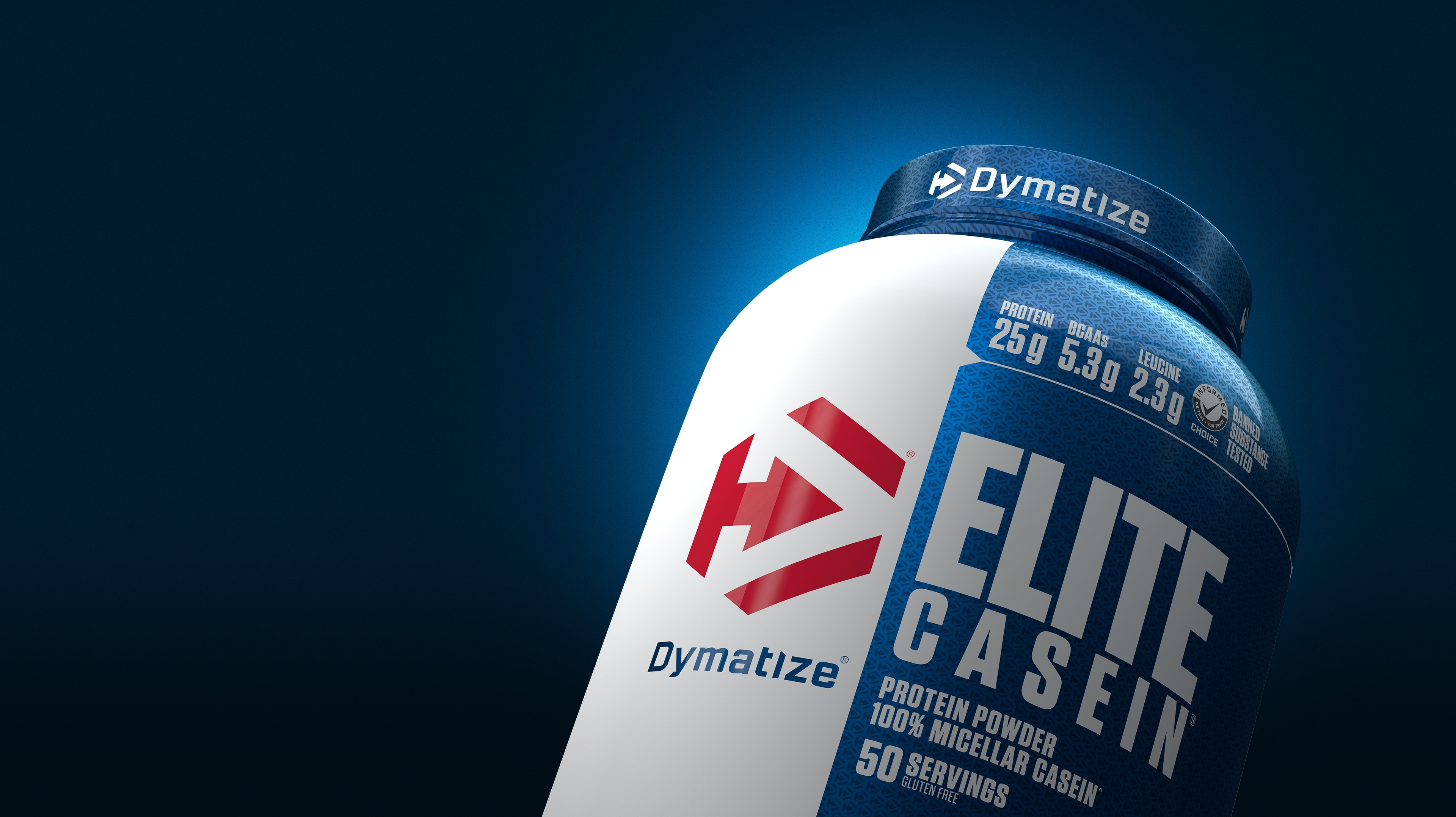 A tub of Dymatize Elite Casein