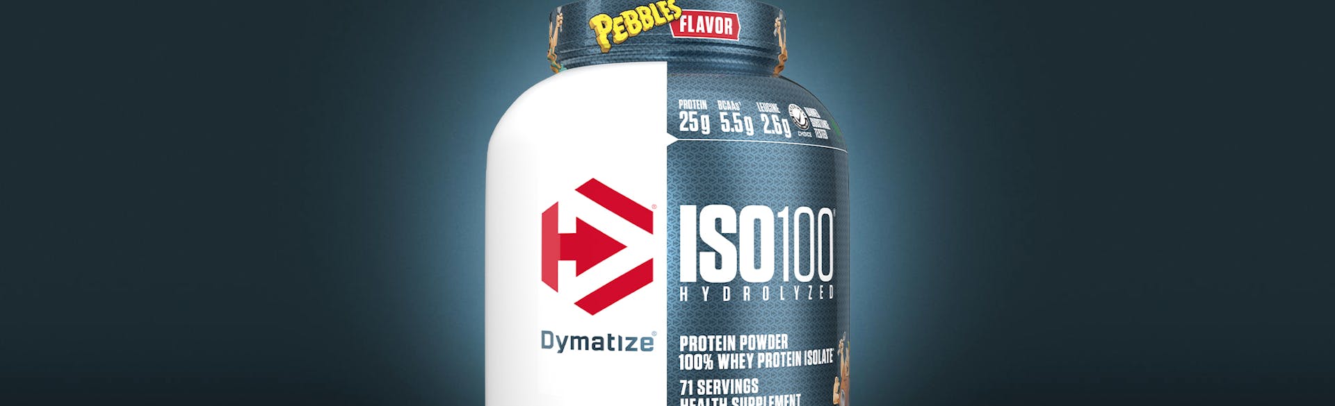 dymatize iso100 cocoa pebbles whey protein powder-DD